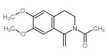 2-乙酰基-6,7-二甲氧基-1-亚甲基-1,2,3,4-四氢异喹啉结构式