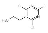 2,4,6-trichloro-5-propyl-pyrimidine structure