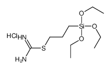 2-[3-(triethoxysilyl)propyl]isothiouronium chloride Structure