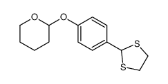 2-[4-(1,3-dithiolan-2-yl)phenoxy]oxane Structure