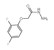 2-(2,4-二氟苯氧基)乙酰肼结构式
