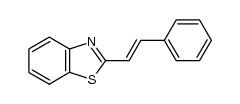 2-[(E)-2-phenylethenyl]-benzothiazole结构式