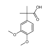 2-(3,4-dimethoxyphenyl)-2-methylpropanoic acid Structure