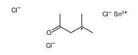4-methyl-4-trichlorostannylpentan-2-one Structure
