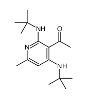 1-[2,4-bis(tert-butylamino)-6-methylpyridin-3-yl]ethanone结构式