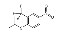 4-nitro-1-propan-2-ylsulfanyl-2-(trifluoromethyl)benzene Structure