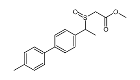methyl 2-[1-[4-(4-methylphenyl)phenyl]ethylsulfinyl]acetate Structure