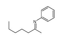 N-phenylheptan-2-imine Structure