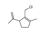 2-(chloromethyl)-1-methyl-3-prop-1-en-2-ylcyclopentene Structure