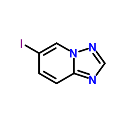 6-碘-[1,2,4]三唑并[1,5-A]吡啶结构式