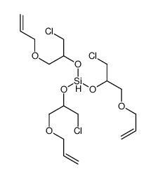 tris[(1-chloro-3-prop-2-enoxypropan-2-yl)oxy]silane结构式