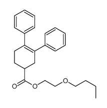 2-butoxyethyl 3,4-diphenylcyclohex-3-ene-1-carboxylate Structure