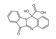12-hydroxy-6-oxo-6,12-dihydro-indolo[2,1-b]quinazoline-12-carboxylic acid Structure