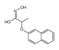N-hydroxy-2-naphthalen-2-yloxypropanamide结构式