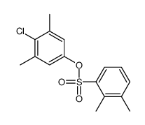 (4-chloro-3,5-dimethylphenyl) 2,3-dimethylbenzenesulfonate结构式
