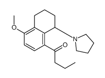 1-(1,2,3,4-Tetrahydro-8-butyryl-5-methoxynaphthalen-1-yl)pyrrolidine结构式