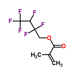 聚(2,2,3,4,4,4-六氟丁基丙烯酸甲酯)结构式