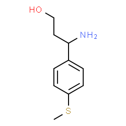 3-Amino-3-[4-(methylsulfanyl)phenyl]-1-propanol Structure