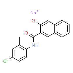 sodium N-(4-chloro-2-methylphenyl)-3-hydroxynaphthalene-2-carboxamidate Structure