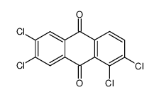 1,2,6,7-tetrachloro-anthraquinone Structure