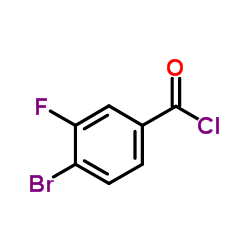 4-溴-3-氟苯甲酰氯结构式