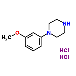 1-(3-甲氧基苯基)哌嗪盐酸盐结构式
