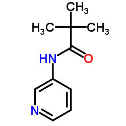 2,2-二甲基-N-(3-吡啶基)丙酰胺结构式