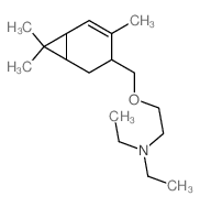 N,N-diethyl-2-[(4,7,7-trimethyl-3-bicyclo[4.1.0]hept-4-enyl)methoxy]ethanamine Structure