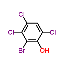 2-Bromo-3,4,6-trichlorophenol Structure