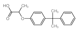 Propanoic acid,2-[4-(1-methyl-1-phenylethyl)phenoxy]- Structure