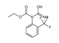 ethyl N-carbamoyl-N-[2-(trifluoromethyl)phenyl]carbamate Structure