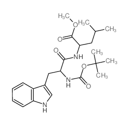 L-Leucine,N-[(1,1-dimethylethoxy)carbonyl]-L-tryptophyl-, methyl ester picture