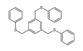 1,3,5-tris(phenylsulfanylmethyl)benzene Structure
