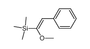 (E)-1-methoxy-2-phenyl-1-trimethylsilylethene结构式