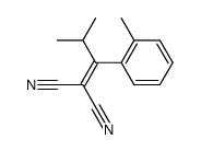 2-methyl-1-(o-tolyl)-propylidenemalononitrile结构式