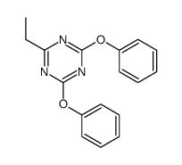 2-ethyl-4,6-diphenoxy-1,3,5-triazine Structure