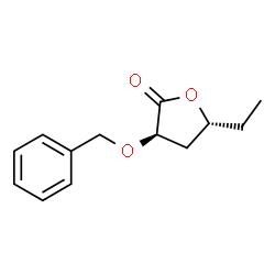 2(3H)-Furanone,5-ethyldihydro-3-(phenylmethoxy)-,(3R,5R)-rel-(9CI) Structure