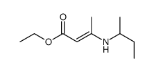 ethyl 3-(butan-2-ylamino)but-2-enoate结构式