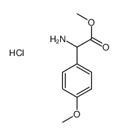 2-氨基-2-(4-甲氧基苯基)乙酸甲酯结构式