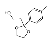 3,3-Ethylenedioxy-3-(p-tolyl)propanol Structure
