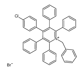 4-(p-chlorophenyl)-1-benzyl-2,3,5,6-tetraphenylpyridinium bromide结构式