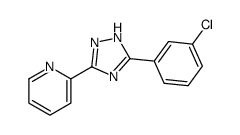 3-(吡啶-2-基)-5-(3-氯苯基)-1,2,4-噻唑结构式