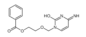 2-[(4-amino-2-oxopyrimidin-1-yl)methoxy]ethyl benzoate Structure