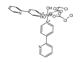 [Ni(2,4'-bipyridine)2(dichloroacetate)2]*2H2O结构式
