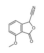 4-methoxy-3-oxo-1,3-dihydroisobenzofuran-1-carbonitrile结构式