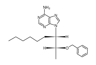 (2R,3S)-3-(adenin-9-yl)-2-O-benzyl-2-nonanol Structure