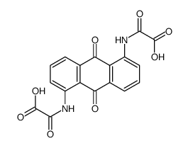 N,N'-anthraquinone-1,5-diyldi(oxamic acid)结构式
