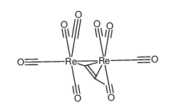 (μ-H)(μ-trans-CHCHCH3)Re2(CO)8结构式