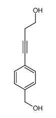 4-[4-(hydroxymethyl)phenyl]but-3-yn-1-ol结构式