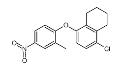 5-chloro-8-(2-methyl-4-nitrophenoxy)-1,2,3,4-tetrahydronaphthalene结构式
